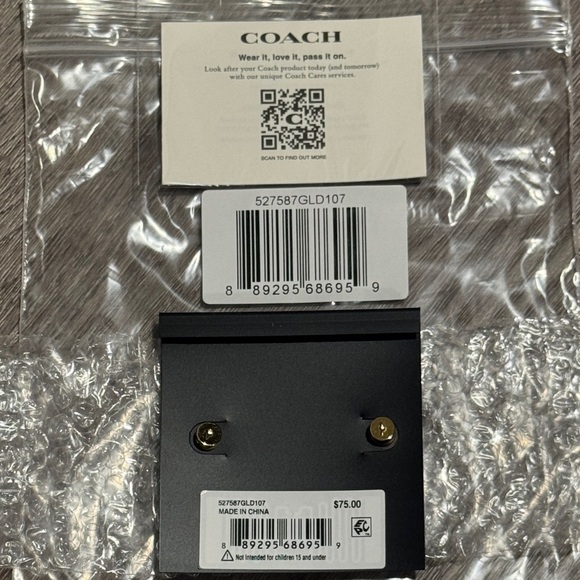 COACH earrings, NEW - Picture 5 of 8